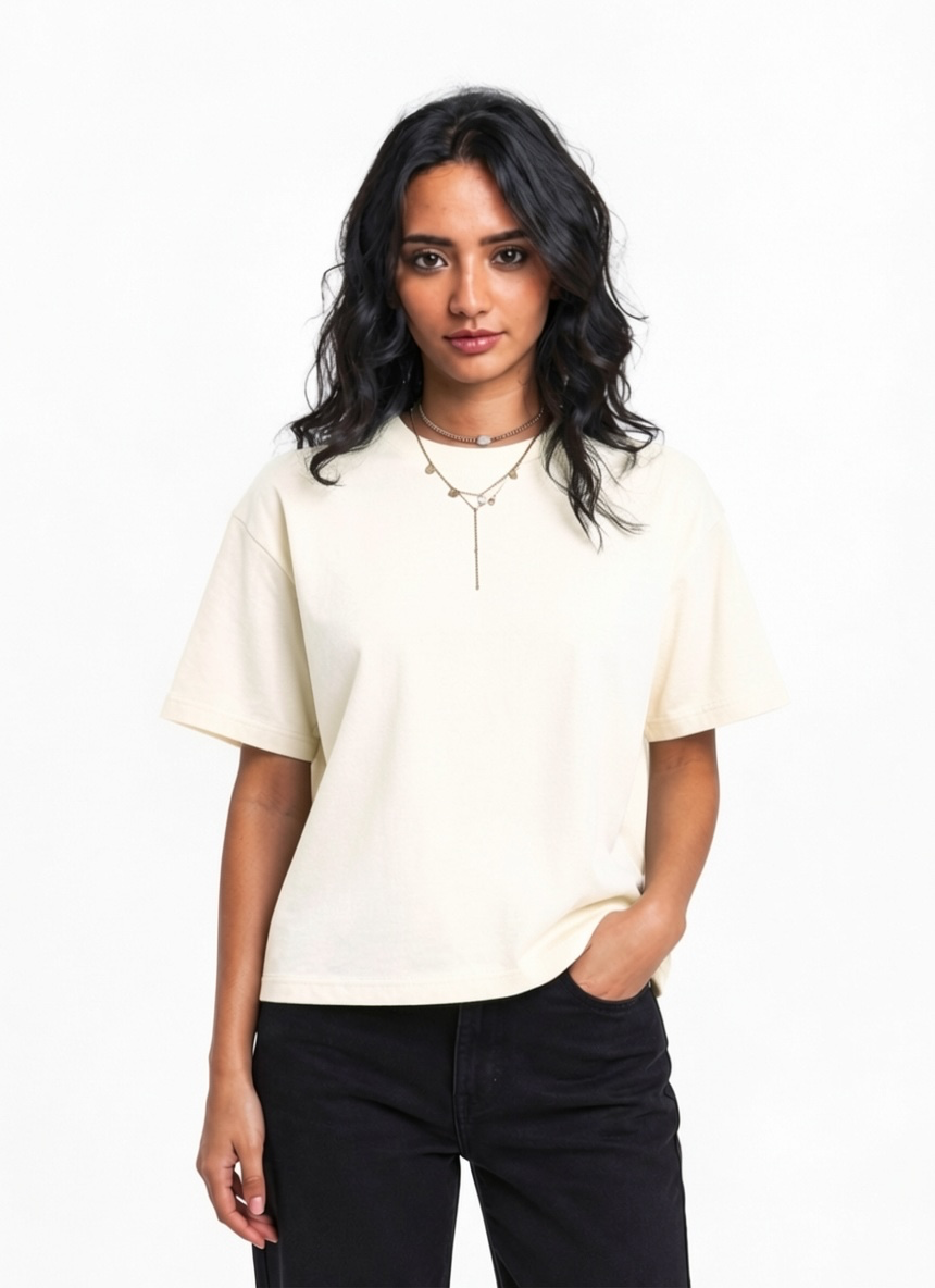 Box Fit Off-white T-shirt