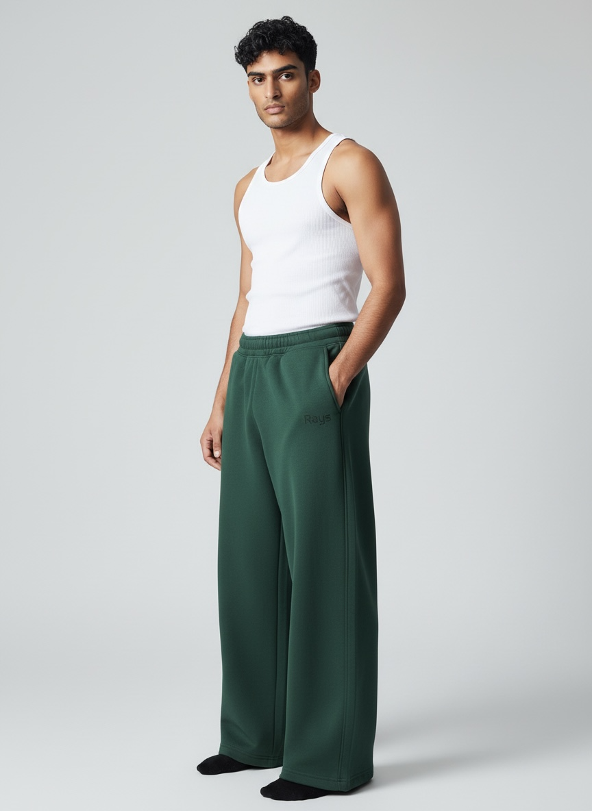 Green Rays Pants