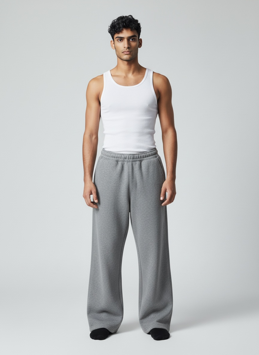 Grey Rays Pants