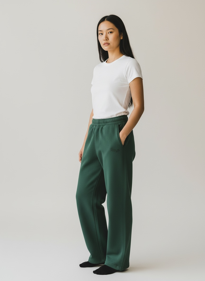 Green Rays Pants