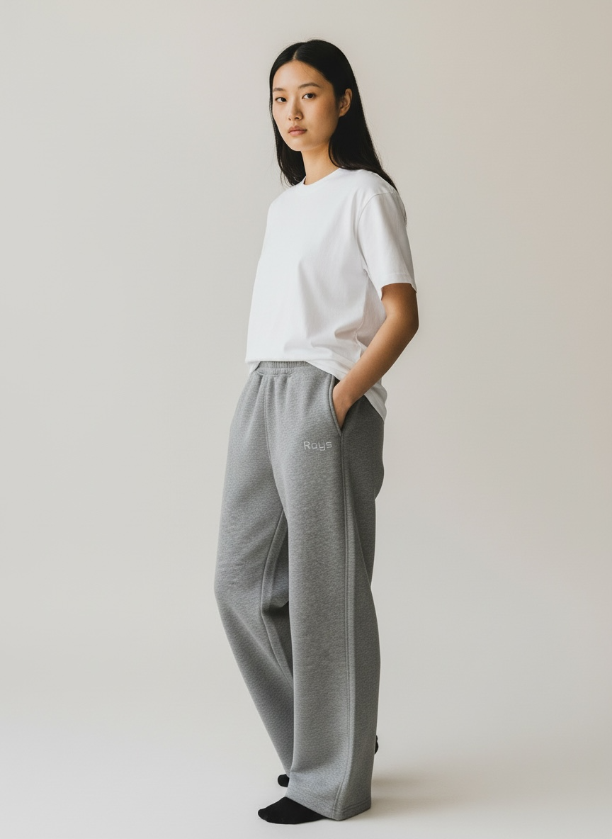 Grey Rays Pants