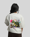 Save The Turtles Off-white Oversized T-shirt
